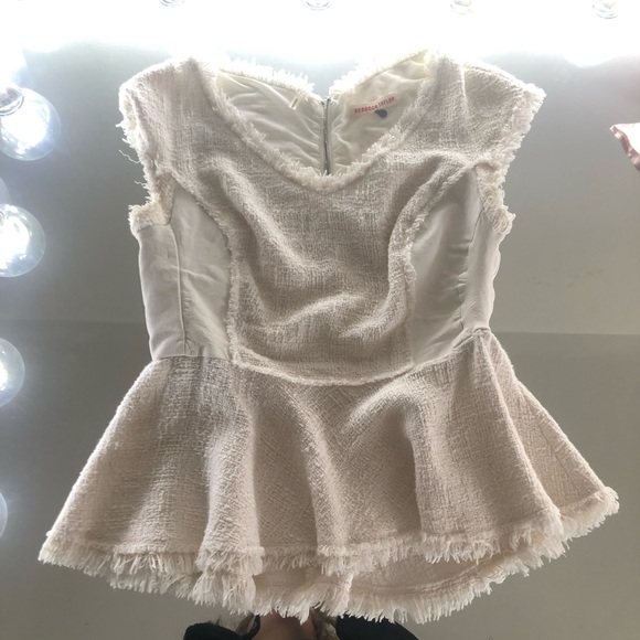 Rebecca Taylor Tops - Rebecca Taylor Elegant Top With Real Lamb Leather